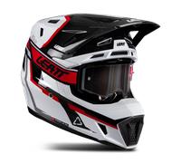Leatt 7.5 V26 Casco de motocross con gafas, negro-blanco-rojo, tamaño M para Hombres