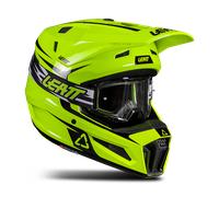 Leatt Casco de motocross 3.5 V26 para mujer L Amarillo neón/Negro