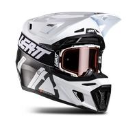 Kit de Casco MX Leatt Moto 9.5 V26 con Gafas Blanco CarbonoXS Blanco Carbono