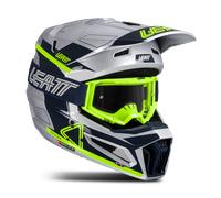 Kit de Casco MX y Gafas Leatt Moto 3.5 V25 AceroM Acero