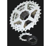 Kit de casete de bicicleta de montaña de 7 velocidades con contratuerca 12-28T o 12-32T para HG Freehub Body Construcción de aleación fuerte (12-32T)