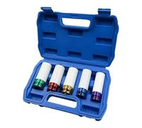 Kit De Casquillos De Rueda - Reparación De Automóviles Premium | Diseño De Que No Daña | Accesorio Para Destornillador De Impacto | Herramienta Para Quitar Tuercas | Ajuste Seguro De Llanta Prot