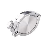 Kit de casquillos de soldadura sanitaria de acero inoxidable 304 for tuberías de 19 mm a 168 mm de diámetro exterior con abrazadera triple, tapa de extremo y junta de silicona.(89mmx106)