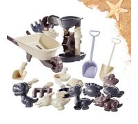Kit De Castillos De Arenas - Juguetes De Viaje para Niños, Diversión Playera De Verano | Juguetes para Exteriores para Niños, Set De Juguetes De Playa con Moldes De Animales, Set De Juego De Viaje