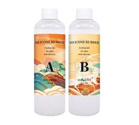 Kit de caucho de silicona líquida que produce molde compuesto, silicona artesanal multifuncional resistente a las lágrimas, cómoda creación de moldes de bricolaje -por usted | Para la fundición de