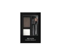 Kit de cejas Revlon ColorStay Brow Kit Maquillaje de ojos con pomada en polvo para cejas de larga duraci n y cepillo en ngulo 102 Marr n oscuro