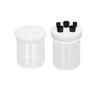 Kit de celda electrolítica hermética con tapa de PTFE y cuerpo de vidrio de borosilicato, capacidad de 10 ml a 500 ml for uso en laboratorio (1 unidad)(Hermetic+Thickened 300 mL)