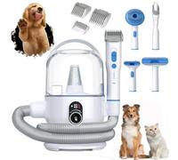 Kit de cepillo de aseo para mascotas, 2 L, aspiradora de alta capacidad, 99% de pelo de mascotas, no es fácil de bloquear, bajo nivel de ruido extraíble para gatos y perros, kit de cepillo de aseo de