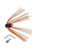 Kit de cepillo de barrido eléctrico de chimenea para limpieza de chimeneas, estufas, chimeneas, chimeneas, conducidos por taladro, cabezal de cepillo flexible, compatible con revestimientos de acero