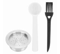 Kit de cepillo de cuchara para cápsulas de café, filtro de acero inoxidable reutilizable de repuesto, máquina de café Mio