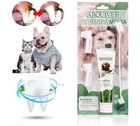 Kit de cepillo de dientes de pasta de dientes para mascotas Cuidado dental Kit de dientes limpios para perros Gatos