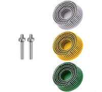 Kit de cepillo de goma del disco de la cerda 5pcs para acabar el acero y el hierro de aluminio antes de anodizar los procesos de la galjanoplastia o de
