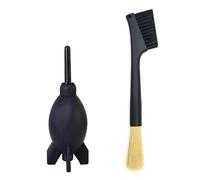 Kit de Cepillo de Limpieza para máquina de café Espresso con Disco de Limpieza de portafiltro (2 Head Brush with Rocket Air Blower)