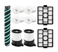 Kit de cepillo de rodillo de repuesto y filtro de espuma para robot Shark Ai Ip3124 Ip3150 Ip3225 Ip3251 Ip3251c Ip3252 Ip3253 con filtros de cilindro de cepillo principal y elementos de espuma para