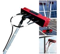 Kit de cepillo extensible de limpieza de ventanas de 13 m, perfecto para techos de invernadero y fachadas, no se necesitan más escaleras, herramientas de limpieza de ventanas de alto alcance sin