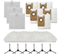 Kit de cepillo lateral para bolsa de trapeador de filtro para AIRROBO para T20 para T20+ Partes de aspiradora para un ambiente interior más limpio y saludable