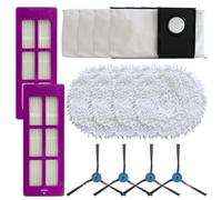 Kit de cepillo lateral para trapeador y filtro para Eureka J15 Pro y para modelos de ultra vacío para ayudar a atrapar el polvo y los desechos para un aire interior más saludable (A)