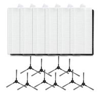 Kit de cepillo lateral y filtro, 4 filtros + 4 cepillos laterales de repuesto para piezas de aspiradora Liectroux L200, filtración de alta eficiencia, instalación a presión, uso doméstico (B)