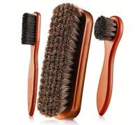 Kit de cepillo para zapatos de con aplicador de , cepillo para limpieza de botas, cepillo para limpieza de gamuza y detalles interiores de automóvil