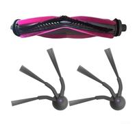 Kit de cepillo principal de rodillo de repuesto y cepillos laterales para Eureka E20 y para aspiradoras robot Evo Plus, accesorios de limpieza de nailon para pelo de mascotas y suelos del hogar, juego