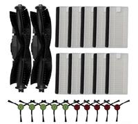 Kit de cepillo y filtro de repuesto para aspiradora Tikom L9000 compatible con modelos de robot Lubluelu SG60 D S1 SE Nex