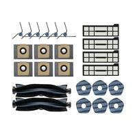 Kit de cepillos Compatible con aspiradora Eufy X10 Pro Omni, Rodillo de Repuesto, Cepillo Lateral, Filtro, mopa, paño, Almohadillas, Bolsa for Polvo, repuestos(Set 2)
