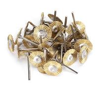 Kit de Cepillos de Alambre, 30 Piezas, Ruedas de Pulido de Latón y Acero, para Herramientas Rotativas Dremel