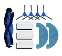 Kit de cepillos laterales de repuesto para Venga para aspiradora robot VG RVC 3001, incluye rollo de cepillo y paños de microfibra para fregona, filtros lavables para limpieza profunda de alfombras y