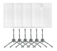Kit de cepillos laterales que incluye filtros para Lubluelu para L20 y para Honiture V8 Pro Robótica Aspiradora Captura de Polvo y Barrido de Bordes
