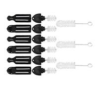 Kit de Cepillos para Grifo de Cerveza, Cepillo Limpieza Largo y Tapas de Caucho, Sello Efectivo, Fácil Extracción, 6 Tapones y 3 Cepillos - Material Seguro, Reutilizable, Ideal