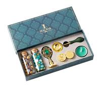 Kit de cera de sellado, creación de sellos, para lacre con letra, juego completo de sellos de fuego, juego de sellos para sellar letras con cuchara caliente cuentas para sellar letras