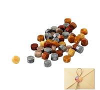Kit de cera para sellar, perlas de cera para esconder,Cuentas de sellos de cera de colores surtidos | Creative 100X Pastillas de sellado de cera para tarjetas para edades, amigos, familia