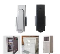 Kit de cerradura de gabinete de aleación de zinc para varias aplicaciones, incluyendo armarios, escritorios, vitrinas y puertas de taquillas, proporcionando seguridad práctica y duradera (negro)