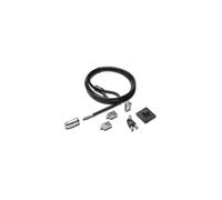 Kit de cerradura - Kensington - 2,0 - Cable de seguridad de 2,4 m - Color negro - Antirrobo Hidden Pin