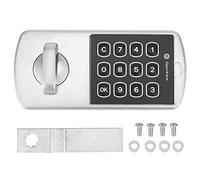 Kit de cerraduras electrónicas para puertas de gabinete, códigos de contraseña sin llave, para uso en casa y oficina (estilo horizontal con lengüeta de bloqueo plana)