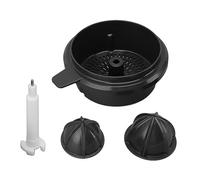 Kit de cesta colador de prensa naranja con cono de prensa, plástico ABS, accesorios compatibles con Thermomix