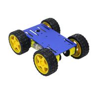 Kit de chasis de automvil robot 4WD con marco robtico de metal y 4pcs codificador TT motor DC para arduino / frambuesa / microbit DIY DIY Remot