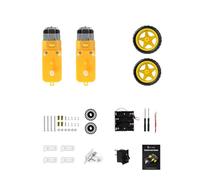 Kit de chasis de coche robot 2WD con motor TT, caja de batería, chasis acrílico y 2 ruedas para proyecto de bricolaje, chasis robot inteligente, plataforma de coche para Arduino Raspberry Pi (chasis