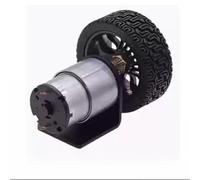 Kit de chasis inteligente for coche de 6 V, 12 V y 24 V con motor de CC, neumático, soporte, codificador y acoplamiento, for autoequilibrio de dos ruedas.(Type B,24V_600RPM)