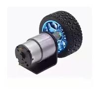 Kit de chasis inteligente for coche de 6 V, 12 V y 24 V con motor de CC, neumático, soporte, codificador y acoplamiento, for autoequilibrio de dos ruedas.(Type A,24V_45RPM)