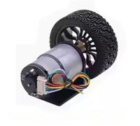 Kit de chasis inteligente for coche de 6 V, 12 V y 24 V con motor de CC, neumático, soporte, codificador y acoplamiento, for autoequilibrio de dos ruedas.(Type D,24V_200RPM)