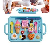 Kit de chef creativo - juguetes de cocina, diversión fantástica con accesorios, postres con pasteles, actividad de guardería que incluye accesorios de estudio, juego educativo para el cuello