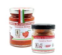 Kit de Chile Carolina Reaper: Crema de Chile 90 gr y Polvo 15 gr
