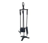 Kit de chimenea color forja 3 piezas 19 x 68,5 cm