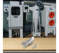 Kit de chorro de arena de aire, máquina de granallado de aleación de aluminio con boquilla de carburo de boro para eliminación de óxido y pulido, compatible con manual