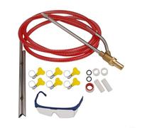 Kit de chorro de arena para lavadora a presión con gafas protectoras, manguera de 9.8 pies, varita de 16 pulgadas, 4 boquillas para eliminación de óxido, decapado de pintura, limpieza de graffiti,