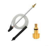 Kit de chorro de arena para lavadora a presión Karcher | Juego de boquillas de lavadora de alta presión con 8 puntas | Varilla de chorro de arena y accesorios de conector para eliminación de pintura