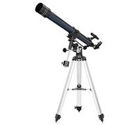 Kit de Ciencia Discovery Spark 709 EQ para Principiantes: Telescopio para Observaciones Diurnas y Nocturnas, Trípode Robusto, Libro de Astronomía (PL) y Accesorios