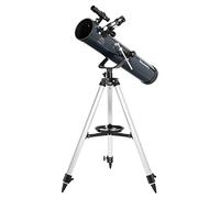 Kit de Ciencia Portátil Discovery Spark Travel 76 para Niños: Telescopio Reflector, Trípode Robusto, Libro de Astronomía (IT), Accesorios y Maletín