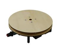 Kit de Ciencia STEM: Modelo de Plato Giratorio Eléctrico de Madera, Juguete Educativo de Bricolaje para Aprendizaje Preescolar